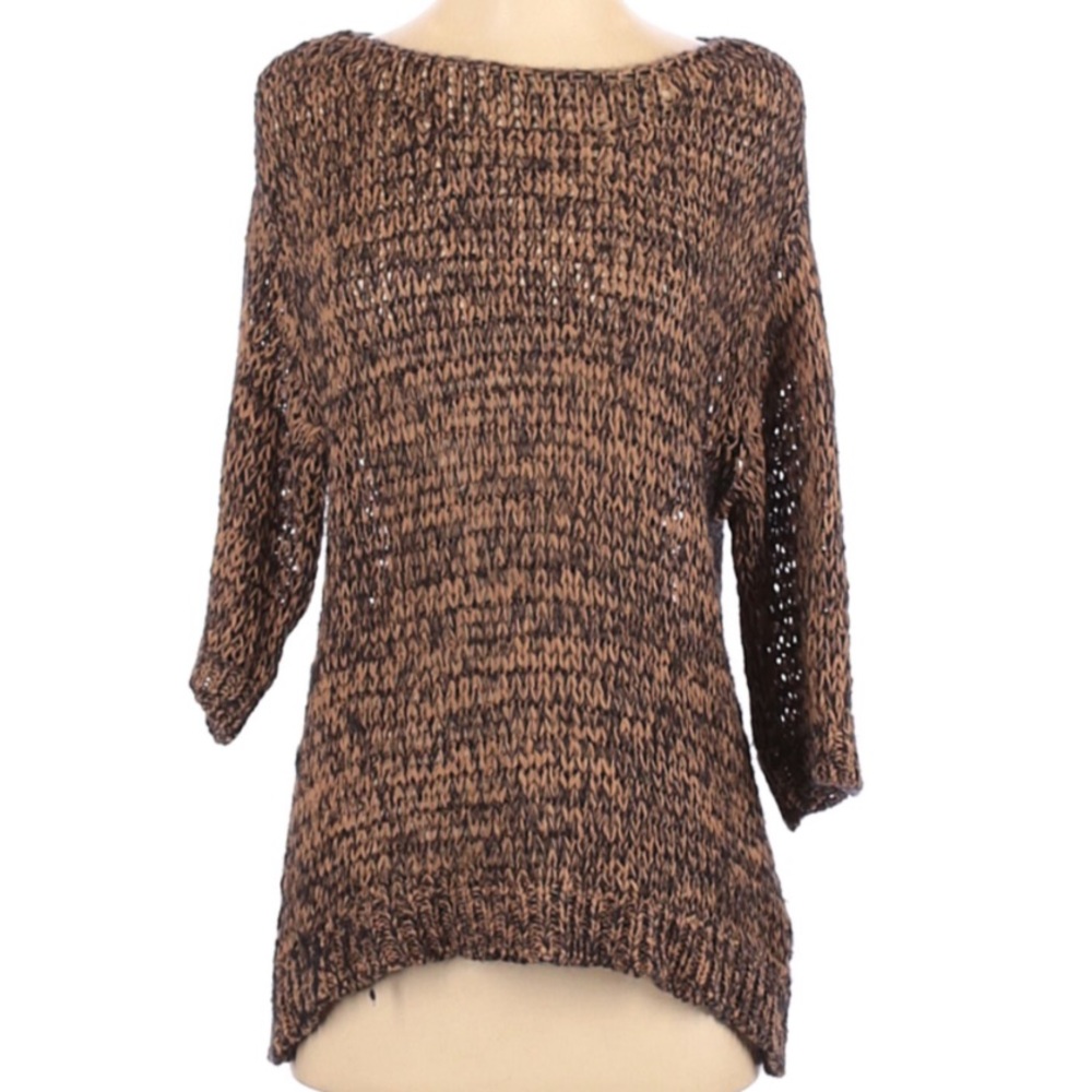 Massimo Dutti marled Italian yarn tunic sweater